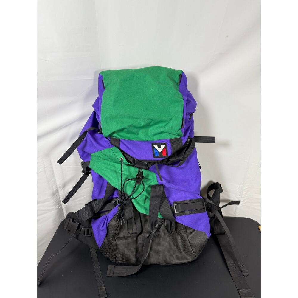 Vintage Millet Mountaineering Backpack 80s/90s Purple Green Black Alpine Hiking